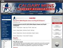 Tablet Screenshot of cmhahockey.com